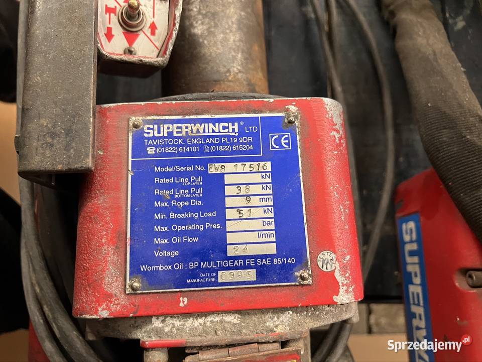 Wyciągarka SuperWinch EW8 12V 38kN 4000 mocna Kielce