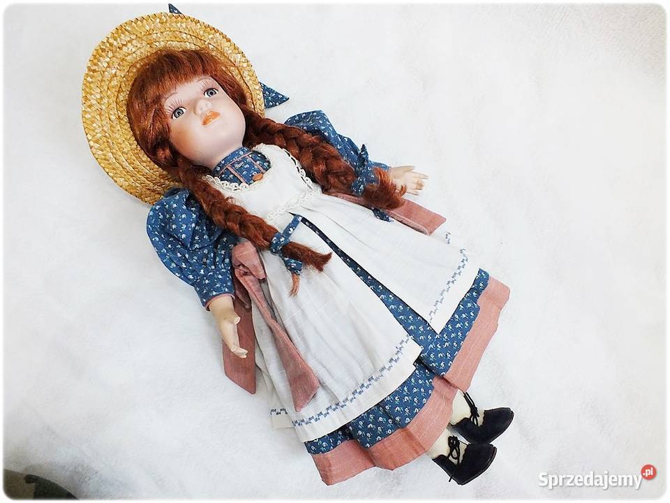 Porcelanowa stara Lalka wys44 Kolekcjonerska Pozostałe