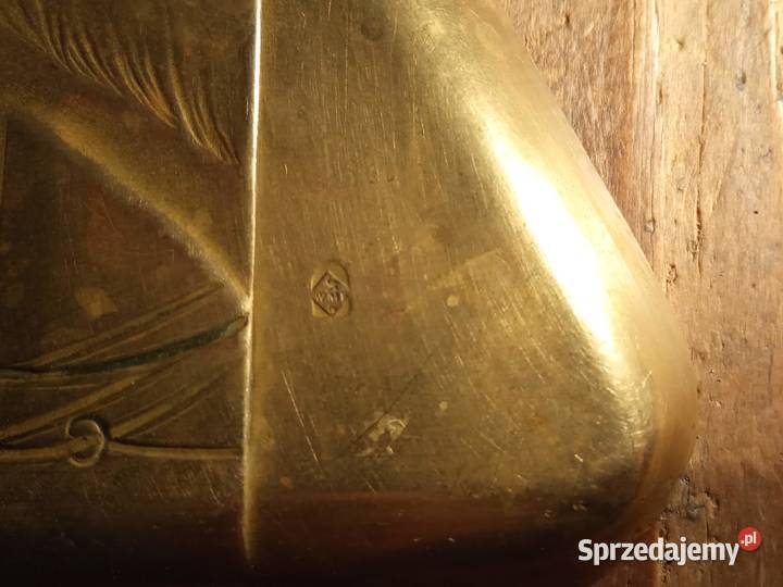 Stary secesyjny wizytownik łeb konia WMF Kraków sprzedam