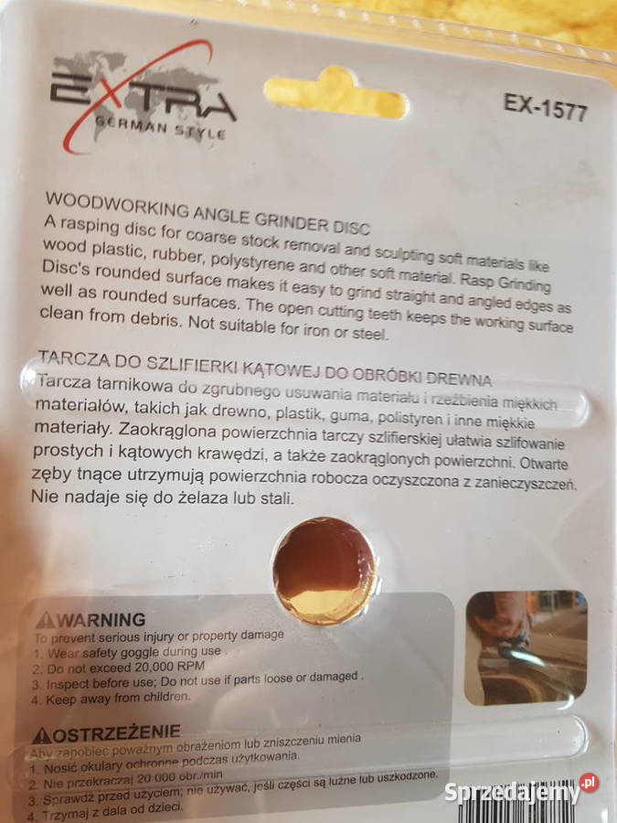 Tarcza do szlifowania drewna skośny TARNIK 125 sprzedam