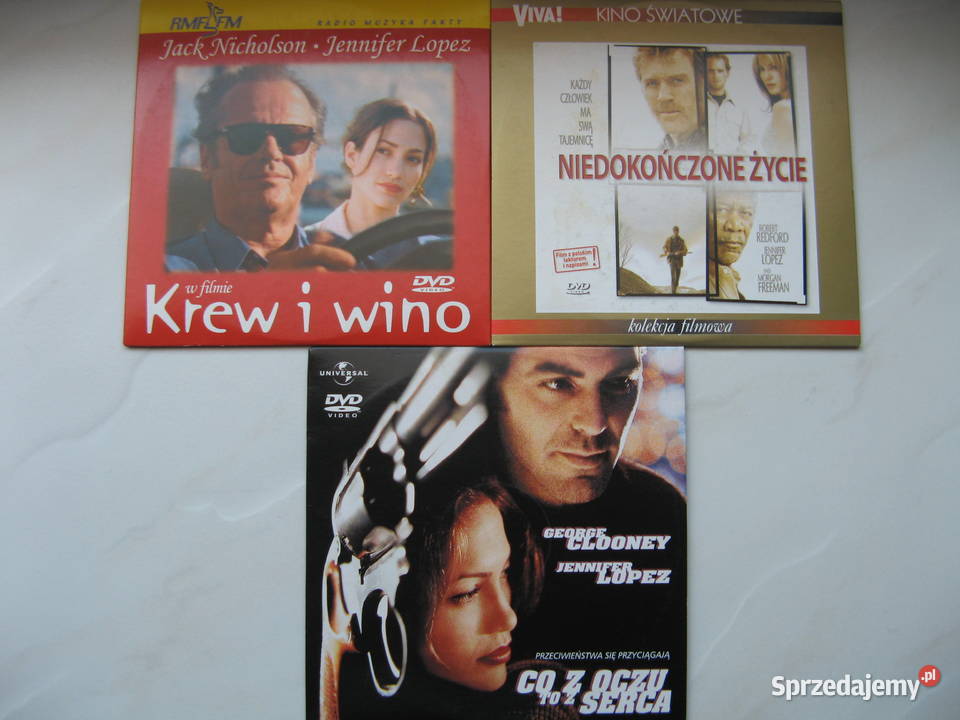 DVD Krew i wino Niedokończone życie Co z oczu to Poznań sprzedam