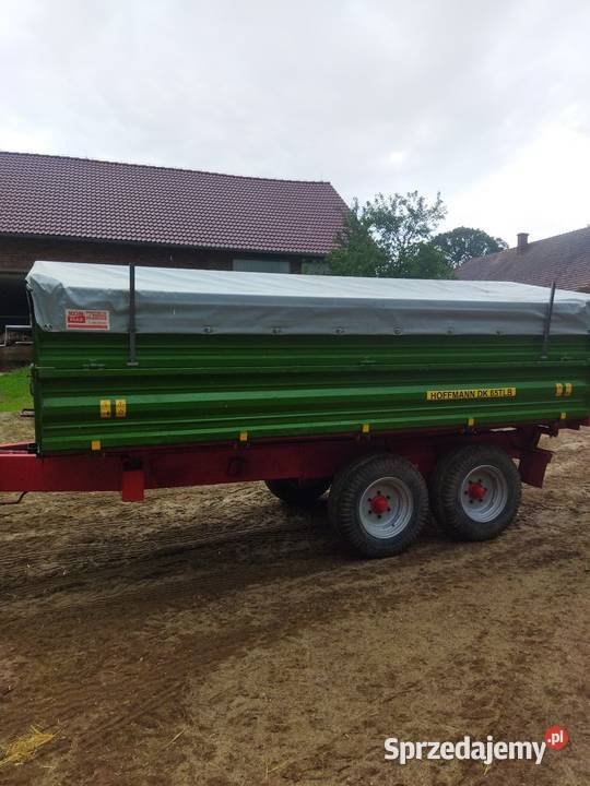 Przyczepa tandem 8t 3 strony wywrot Przyczepy rolnicze Jastrzygowice