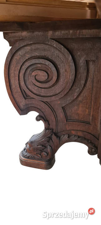 DUŻY STÓŁ NEORENESANSOWY ROZKŁADANY Szczecin
