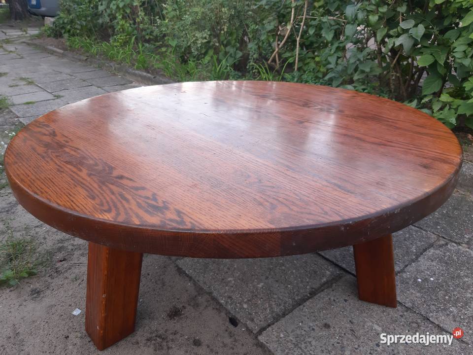 Stół ława holenderska z grubym blatem lite Ciechocinek