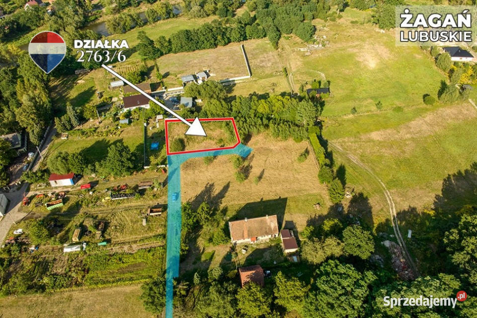 Na sprzedaż działka 1135 m Oś Moczyń Żagań budowlana