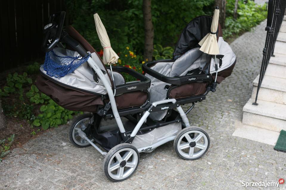 Wózek Peg Perego Duette SW bliźniąt Możliwość zamontowania fotelika  Bliźniacze Dla Dziecka mazowieckie