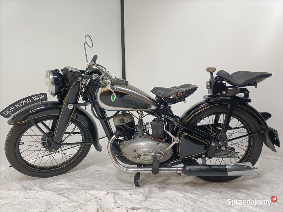 DKW NZ 250 1938r z dokumentami Pozostałe Padniewko