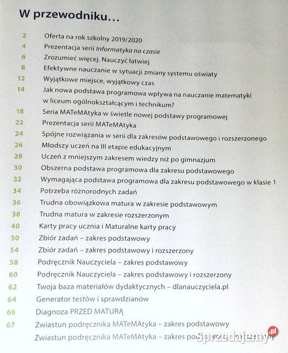 Matematyka 1 Przewodnik nauczycieli Szkoły Chełm