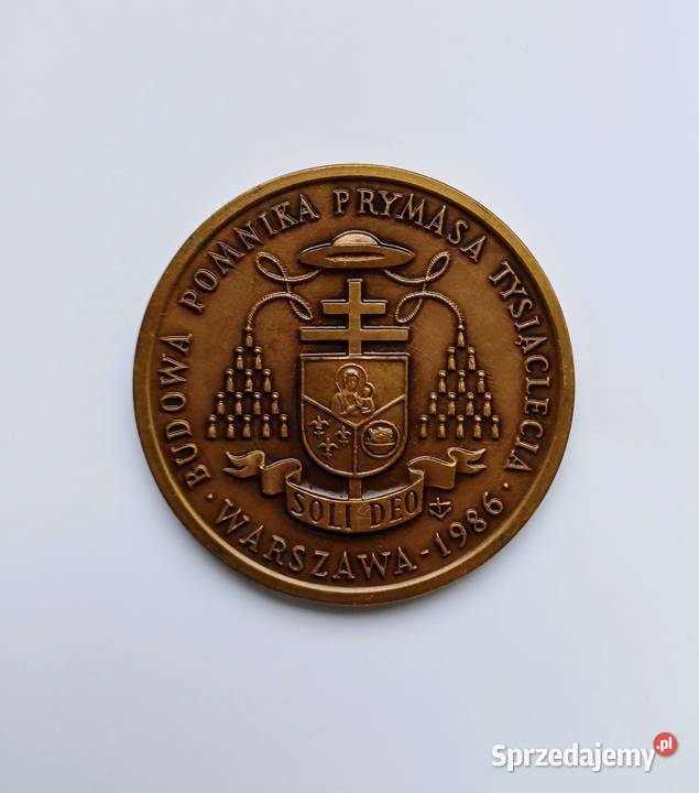 MEDAL BUDOWA POMNIKA PRYMASA TYSIĄCLECIA 1986 mazowieckie Warszawa sprzedam