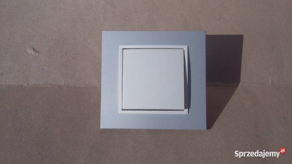 Włącznik łącznik światła BERKER B7 SrebrnyBiały Elektryka i akcesoria Warszawa