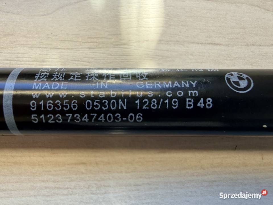 Siłownik gazowy pokrywy silnika BMW 7 G117 G125 Gdynia