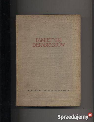 Pamiętniki dekabrystów T3 zachodniopomorskie Szczecin