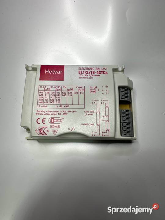 Statecznik elektronioczny EL12x1417TCs Helvar Pozostałe Gliwice