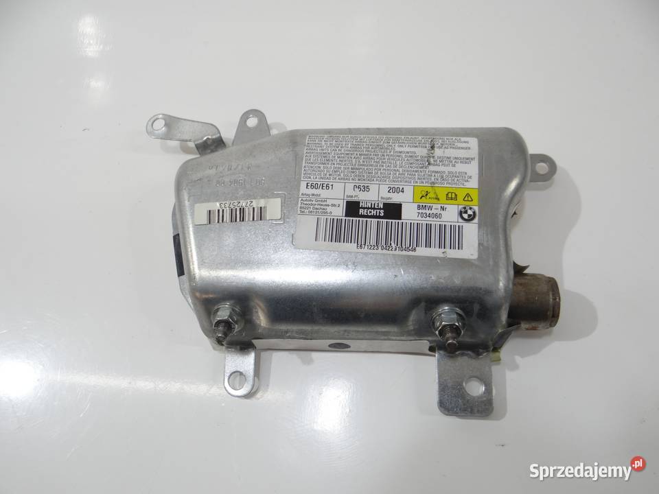 PODUSZKA POWIETRZNA PRAWY TYŁ BMW E60 7034060 osobowe sprzedam