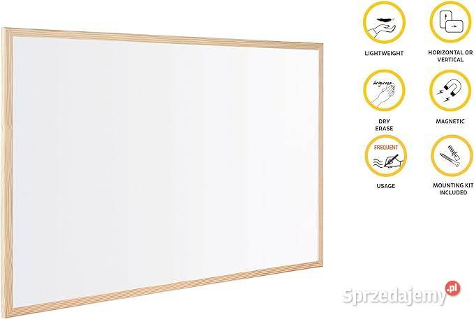 BiOffice Budget biała tablica z drewnianą ramą Warszawa