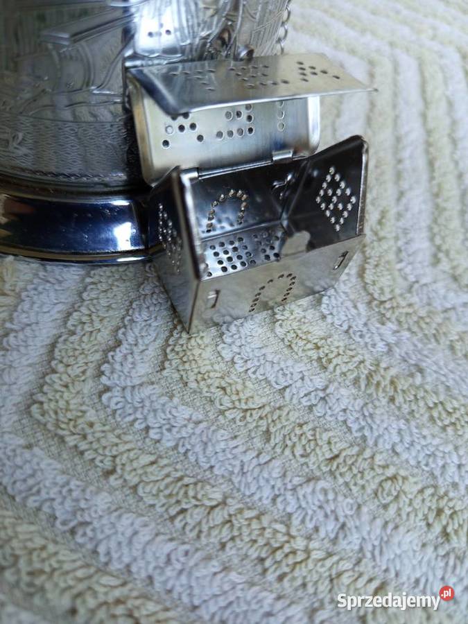 Mały orientalny blaszany pojemnik na herbatę Warszawa