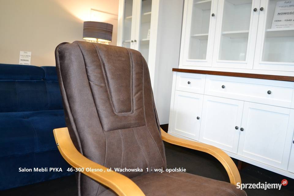 Nowy Fotel FINKA Tkanina Zmywalna Kolor DO opolskie Olesno