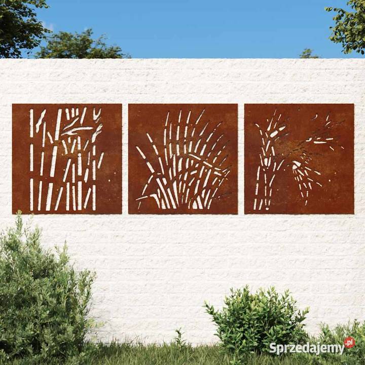 vidaXL Ogrodowa dekoracja ścienna 3 cz 55x55 Pozostałe Warszawa