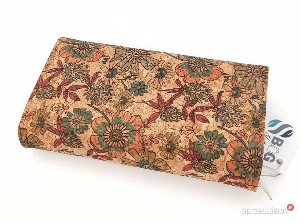 Portfel z korka duży lekki korkowy na zatrzask zachodniopomorskie sprzedam