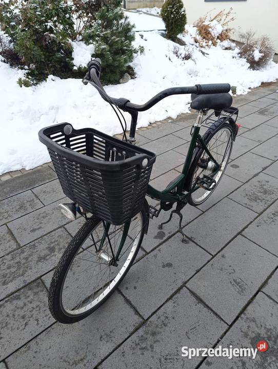 Rower miejski 28 z koszykiem i bagażnikiem stan małopolskie Pleśna