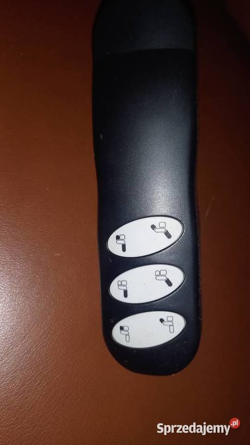 Fotel skórzany rozkładany relax na pilot brązowy 80cm Gawroniec