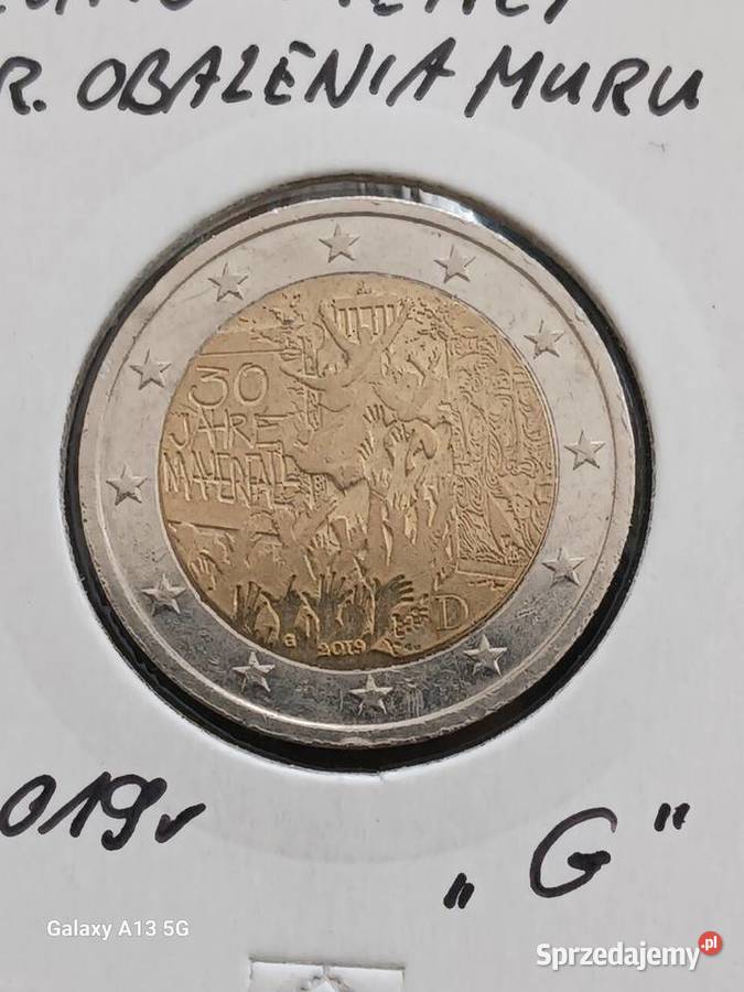 2 Euro Niemcy 30 r obalenia Muru Berlińskiegomen Konin
