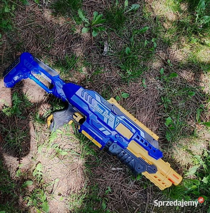 Pistolet Nerf Blaze Storm niebieskożółty Pozostałe