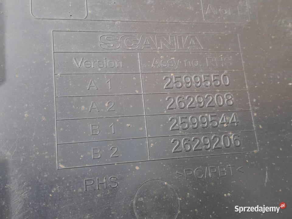 SCANIA R S BŁOTNIK PRAWY PRZÓD NADKOLE PRAWE Bieleń