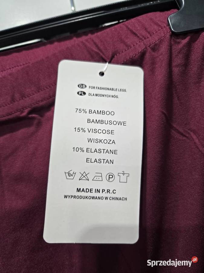 Leginsy bambusowe 9xl Ubocze