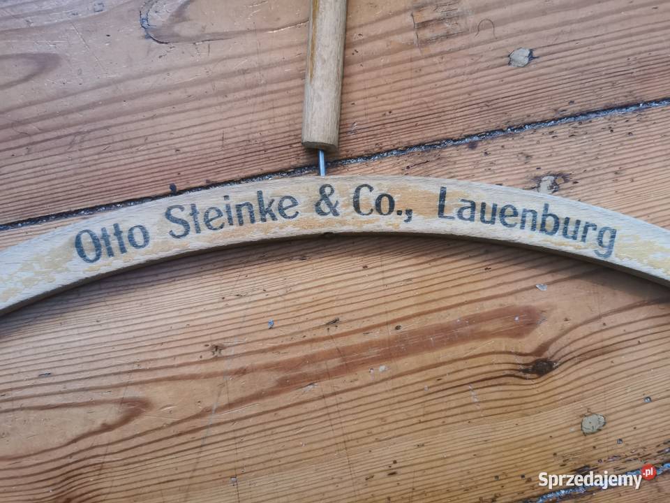 Stary przedwojenny wieszak na ubrania Otto Lębork
