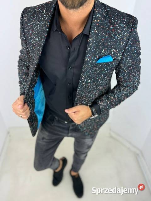 GIOVANNI PERA Marynarka męska D629 kropki sprzedam