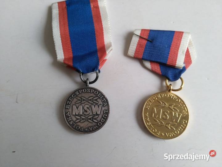 2 x Medal MSW XX i XXX lat SŁUŻBIE NARODU PRL Militaria