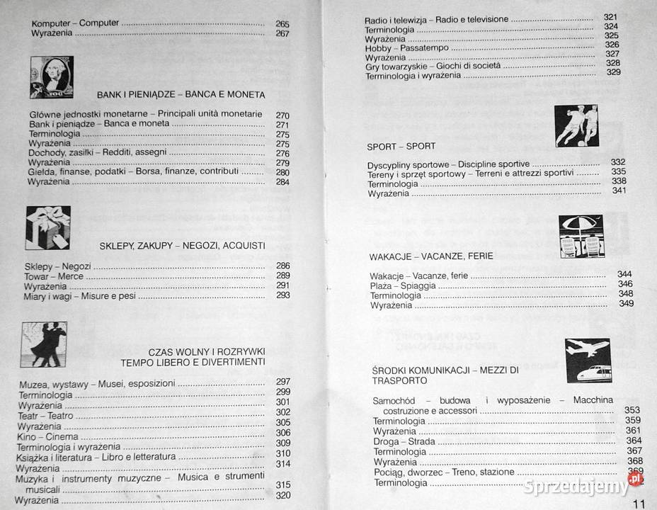 Polskowłoski słownik tematyczny Hanna Cieśla lubelskie Chełm