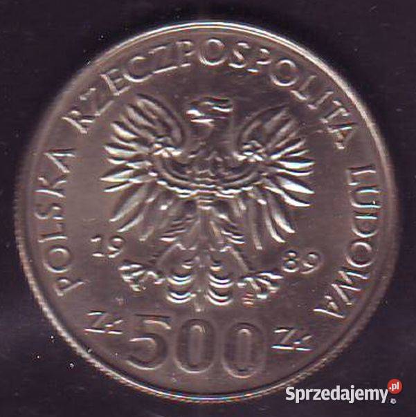 Moneta 50 Rocz WON Polskiego 500 1989