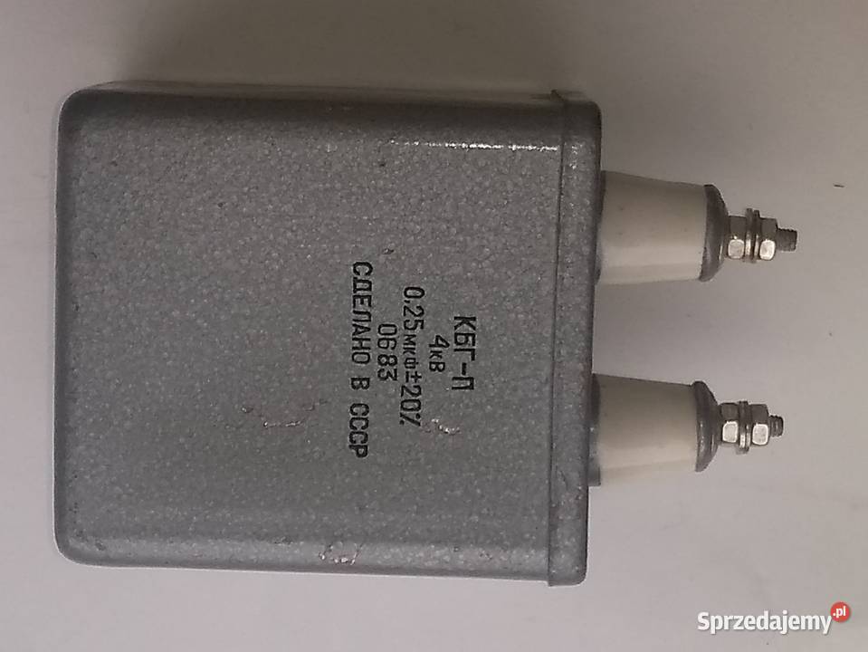 Kondensator KBGŁ 025 mikroF4000V łódzkie Łódź