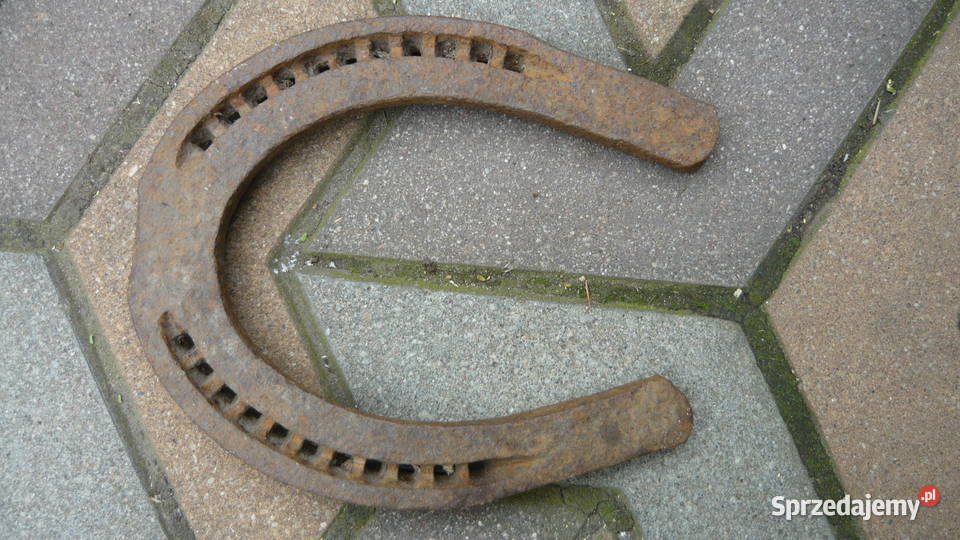 Zestaw duża i mała podkowa ogromna stara Sokółka