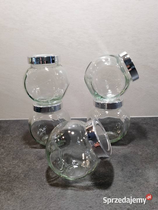 Słoiczki szklane na przyprawy z metalową mazowieckie Warszawa