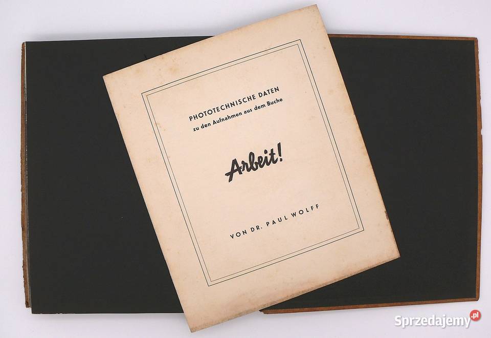 Arbeit DrPaul Wolff 1937 Album zdjęć unikat Szklarska Poręba