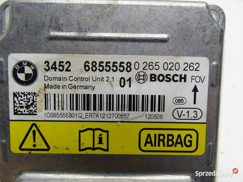MODUŁ STEROWNIK SENSOR PODUSZEK AIRBAG BMW F20 małopolskie