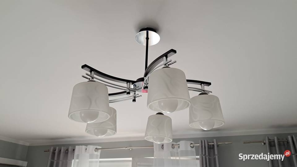 Oświetlenie komplet żyrandol lampa wisząca 3 Lampy wiszące dolnośląskie Jelenia Góra sprzedam