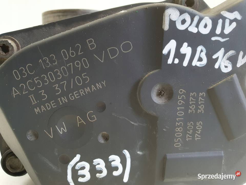 VW Polo IV 14 16V PRZEPUSTNICA 03C133062B Janów