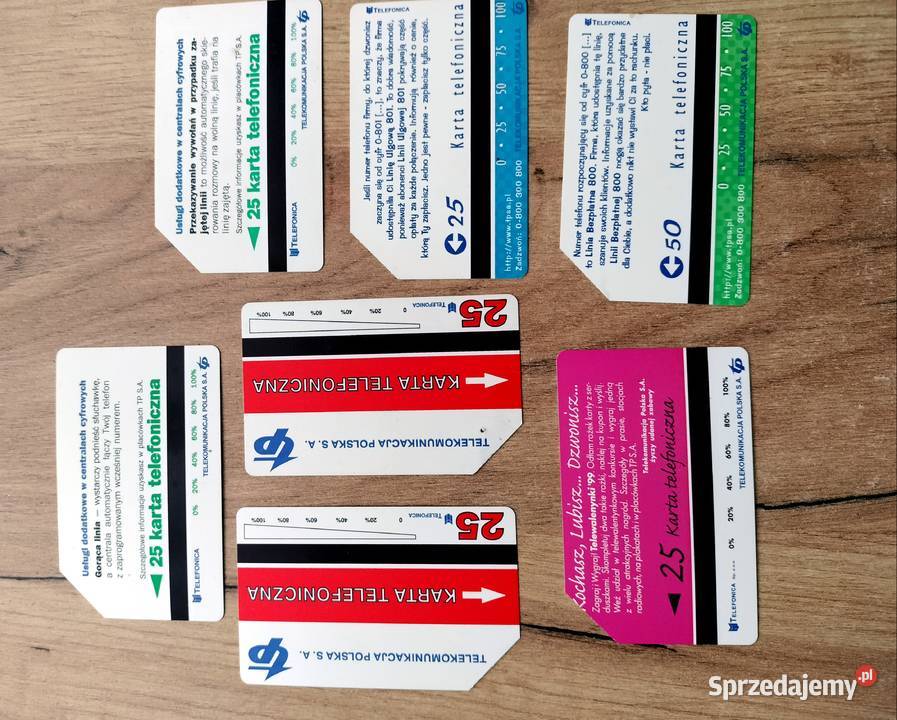 Karty telefoniczne lata 90 3 gorąca linia