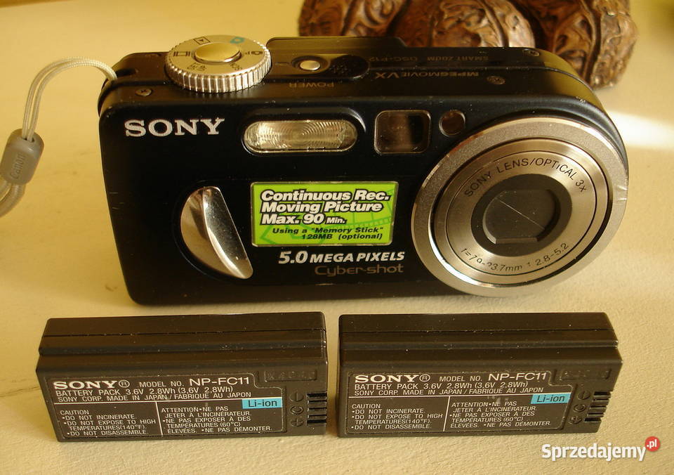 Sony DSCP12 plus 2 oryginalne akumulatorki Sony mazowieckie Warszawa