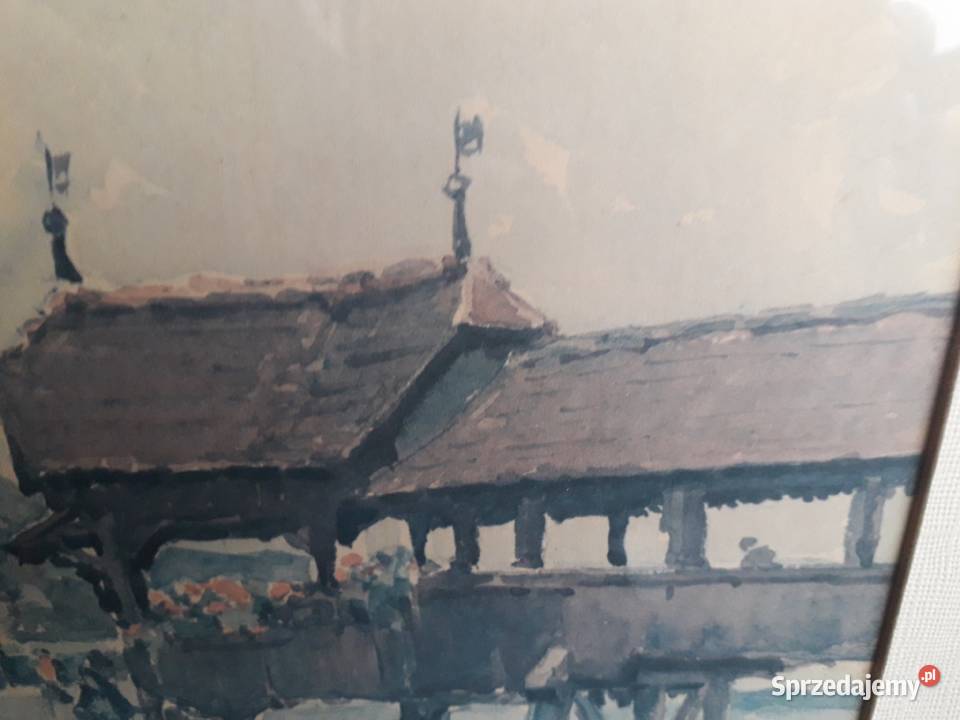 Pejzaż akwarela wielkopolskie