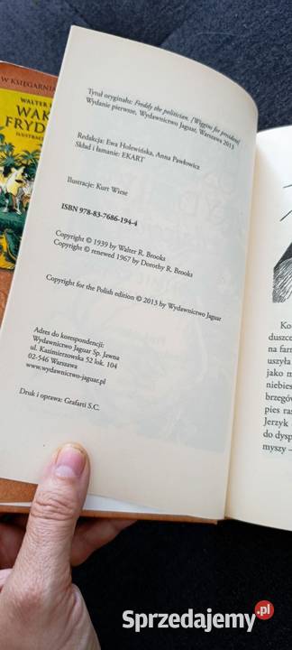 książka Prosiaczek Fryderyk i dzięcioły Waltera Poznań