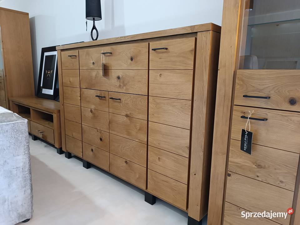 Komoda dębowa 180 NATURA z Sękami Barek Opole