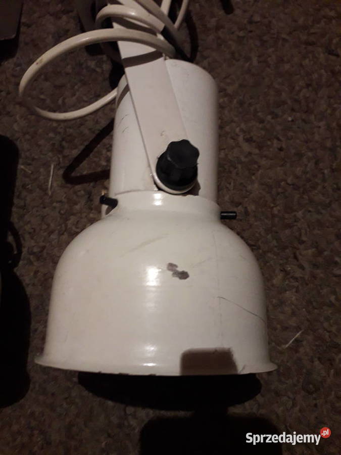 Reflektorek blaszany biały ruchomy uchwyt małopolskie Kraków