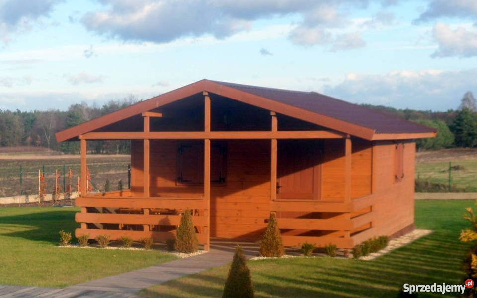 DOMEK LETNISKOWY DREWNIANY 30M2 ALTANKA DZIAŁKOW