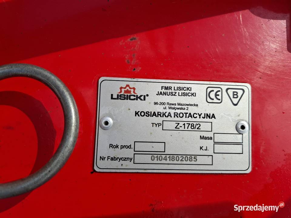 Kosiarka Rotacyjna z178 LISICKI 185 NOWA nieuszkodzony Rotacyjne mazowieckie Radom