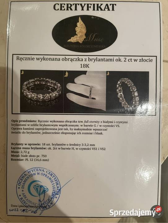 Obrączka ETERNITY Warszawa